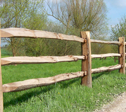 [PRL1/2/200] POST & RAIL 1/2 PAAL ROND 15/18 X 200 CM - 4 MT