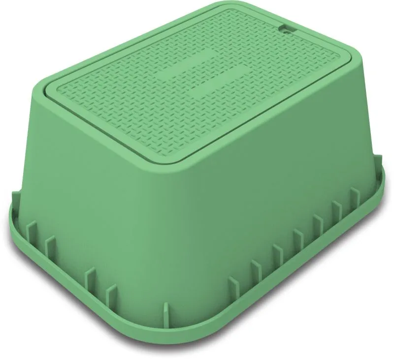 [OP7033354] PROFEC HYDRANTPUT RECHTHOEKIG HDPE GROEN TYPE VB-1220