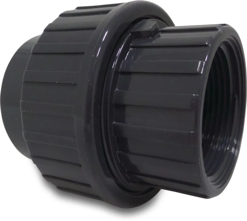 [OP110085] PROFEC KOPPELING PVC-U 50 MM X 1 1/2" LIJMMOF X BINNENDRAAD 10BAR GRIJS