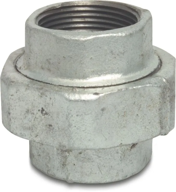 [OP1033005] PROFEC NR. 330 KOPPELING GIETIJZER GEGALVANISEERD 3/4" BINNENDRAAD 25BAR DVGW TYPE VLAK