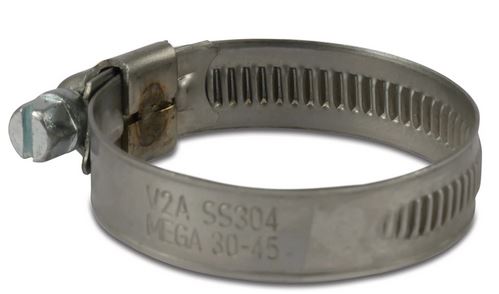 PROFEC WORMSCHROEFSLANGKLEM RVS 304 20 MM X 32 MM TYPE W4 12 MM