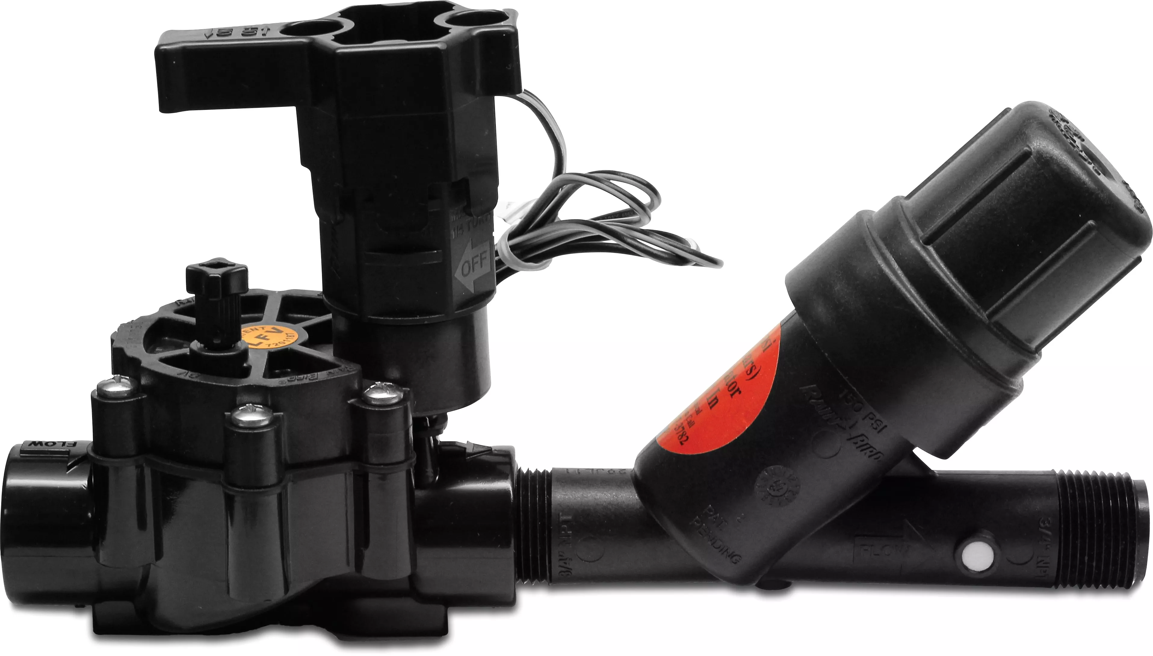[OP7021507] RAIN BIRD DRUKREDUCEER FILTER COMBINATIE RBY 1" BINNENDRAAD X BUITENDRAAD 10BAR ZWART TYPE XCZ-100-PRESSURE REGULATING FILTER