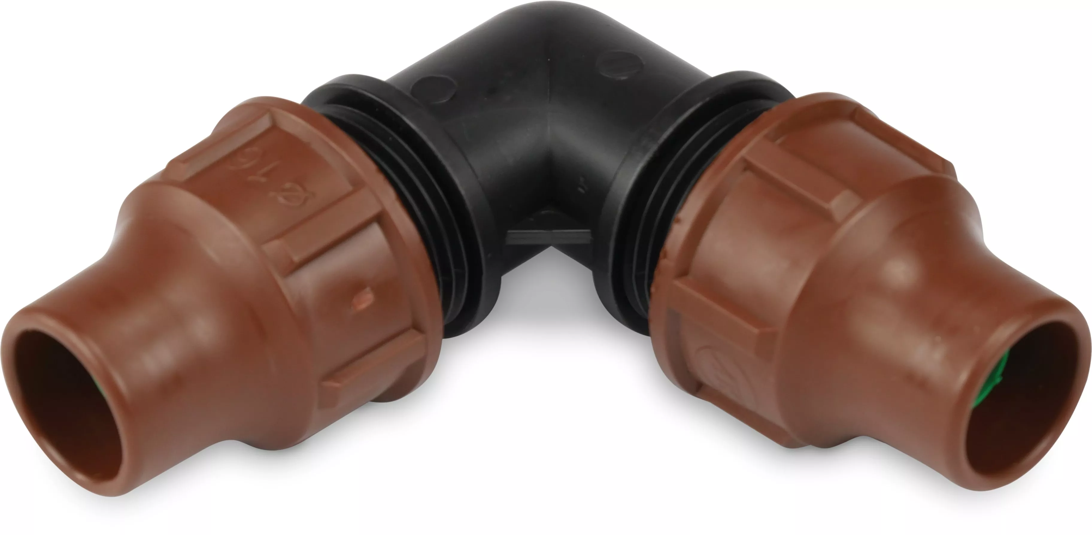 RAIN BIRD MPI KNIE 90° PP 16 MM LOCK BRUIN TYPE BF-22 LOCK