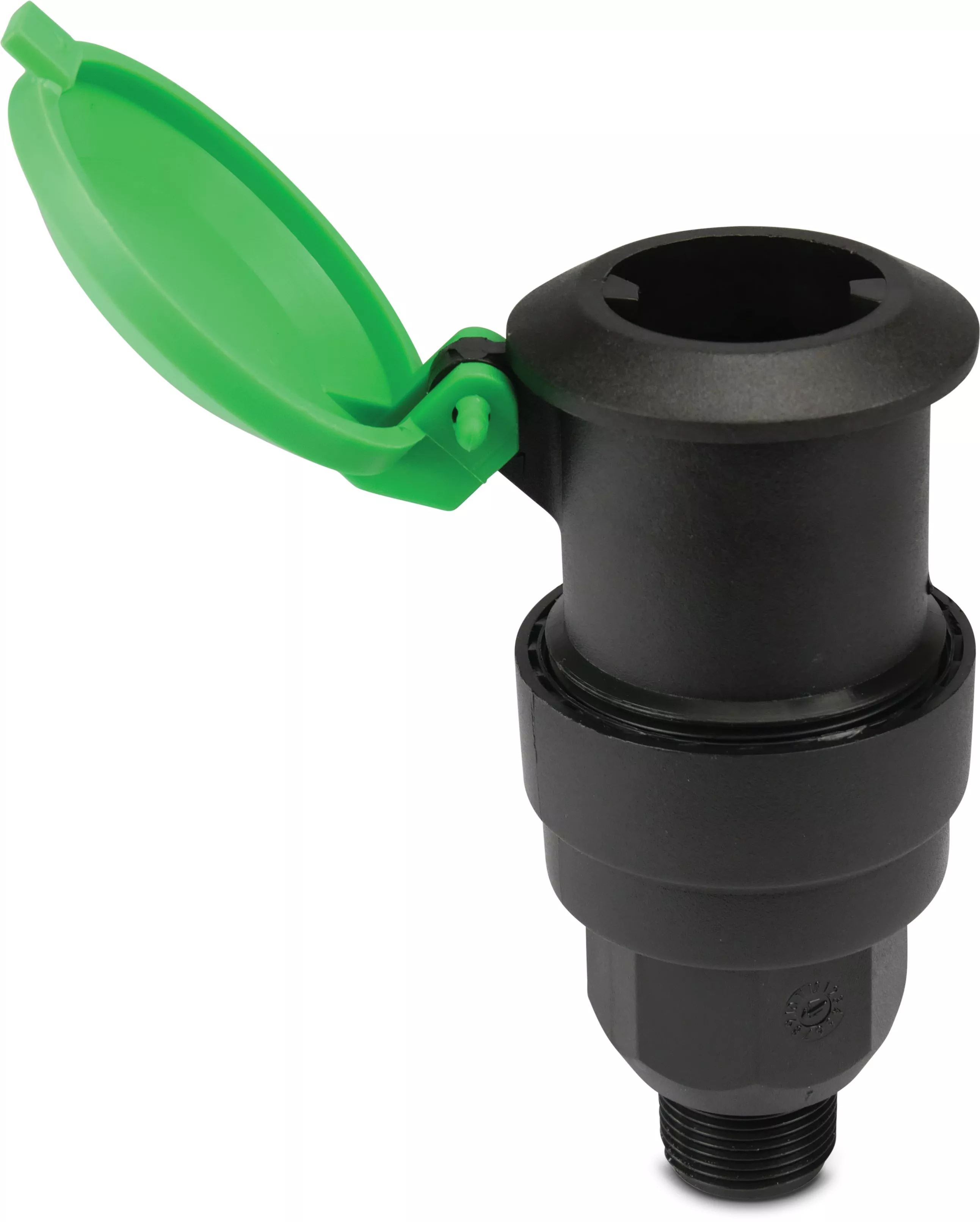 [OP7021691] RAIN BIRD KOGELAFSLUITER PP 3/4" BUITENDRAAD ZWART TYPE P-33