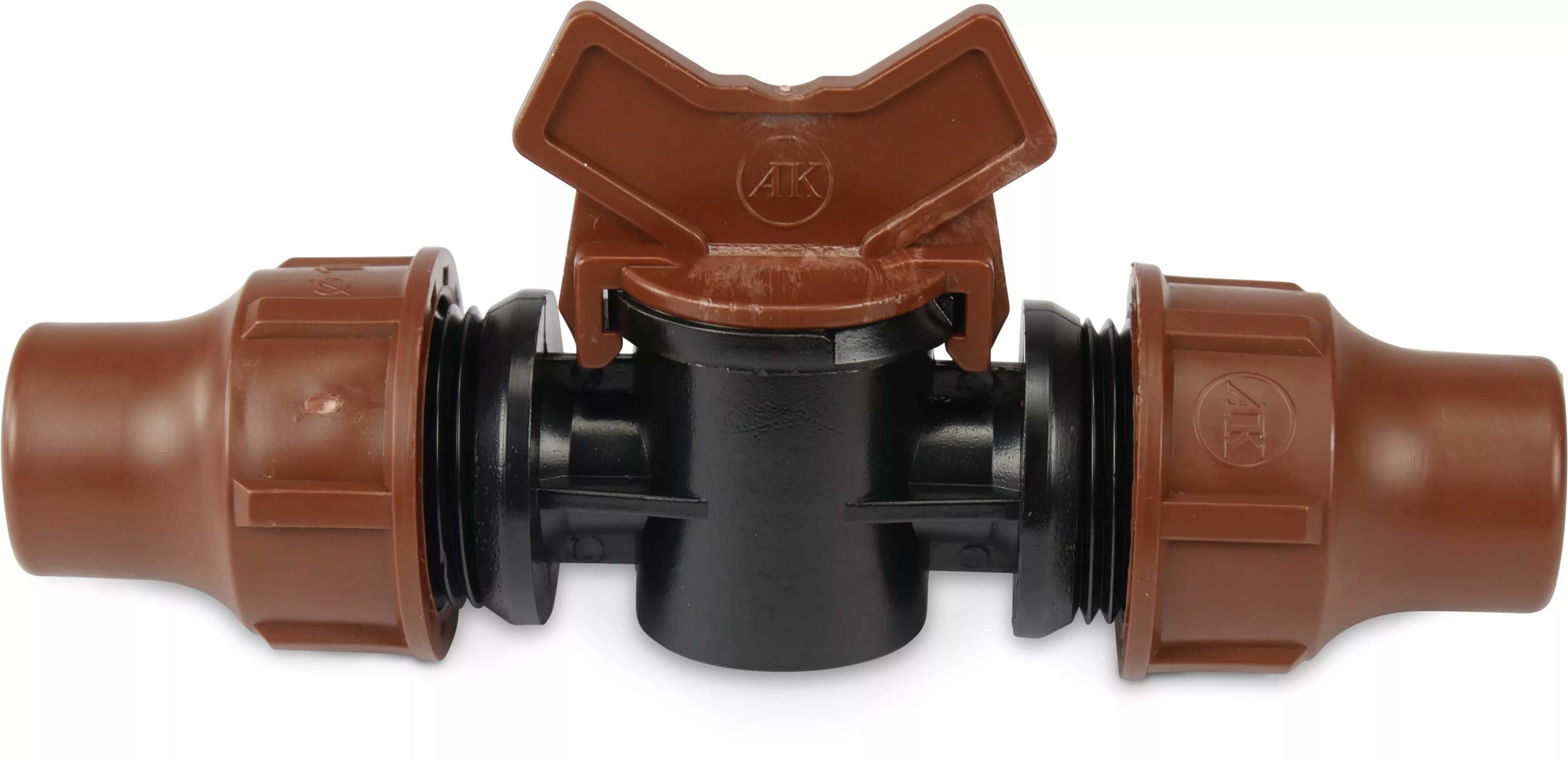[OP7021553] RAIN BIRD MPI VLINDERKRAAN PE 16 MM LOCK BRUIN TYPE BF-92-VERGRENDELING