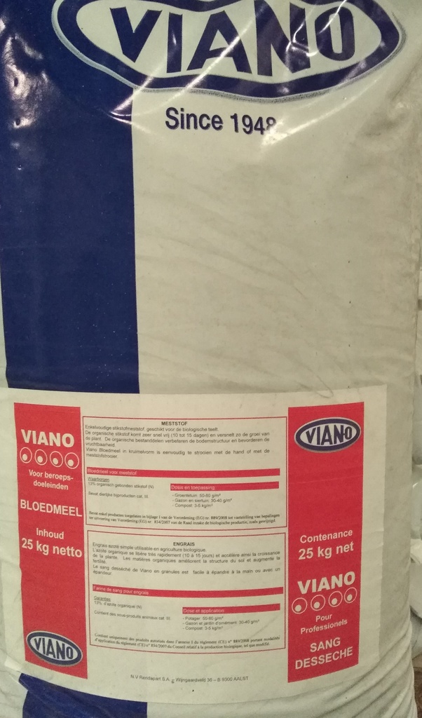 VIANO BLOEDMEEL  KRUIMEL - 25 KG