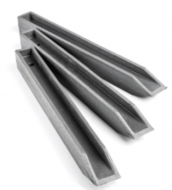 [HC4038P] ECO-AFBOORDING RECYPIC H PROFIEL GRIJS (4 X 4 X 38 CM)