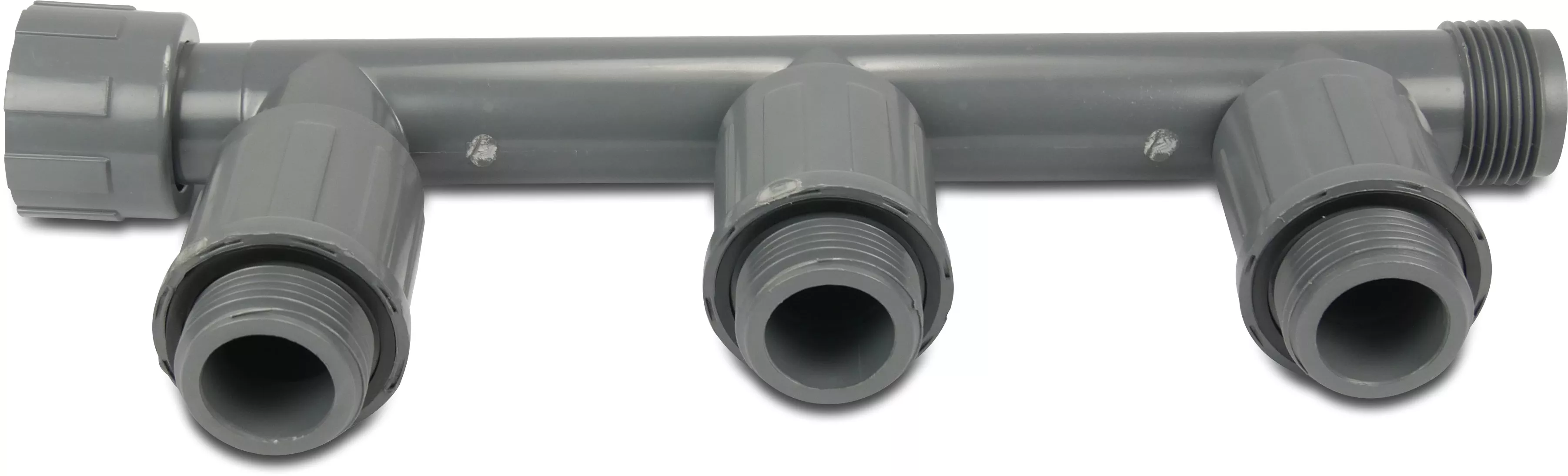 [OP7019454] RAIN BIRD VERDEELSTUK PVC 1" WARTEL BINNENDRAAD X BUITENDRAAD 10BAR GRIJS (RB1301-010)