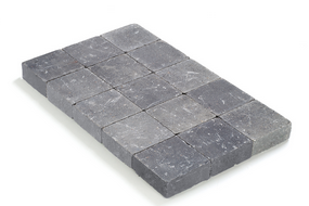 KASSEI GETROMMELD 15X15X6 ZWART