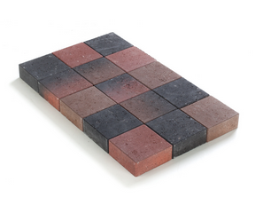 KASSEI IN-LINE TROMMELING 15X15X6 BRUIN-ZWART