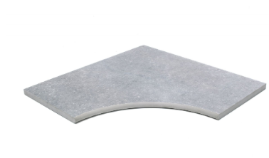 [699591] KERAMIEK 20MM BINNENHOEK UIT 2 STUKKEN (60X40 CM DOUBLURE IN VERSTEK 11-25CM)