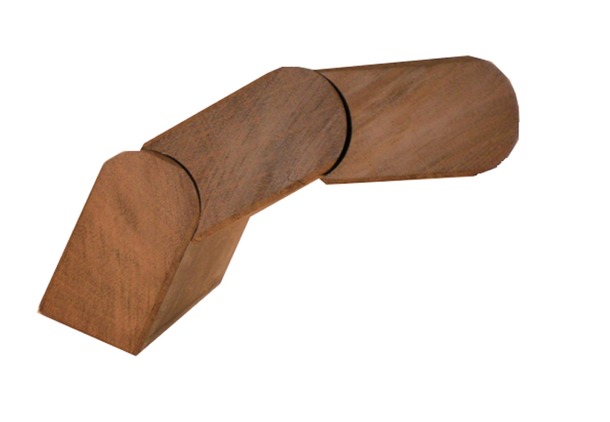 [AZDMW100] AZOBE DAMWAND GSH 37 X 120 MM (WRK MAAT 105 MM) 100 CM (100 CM)