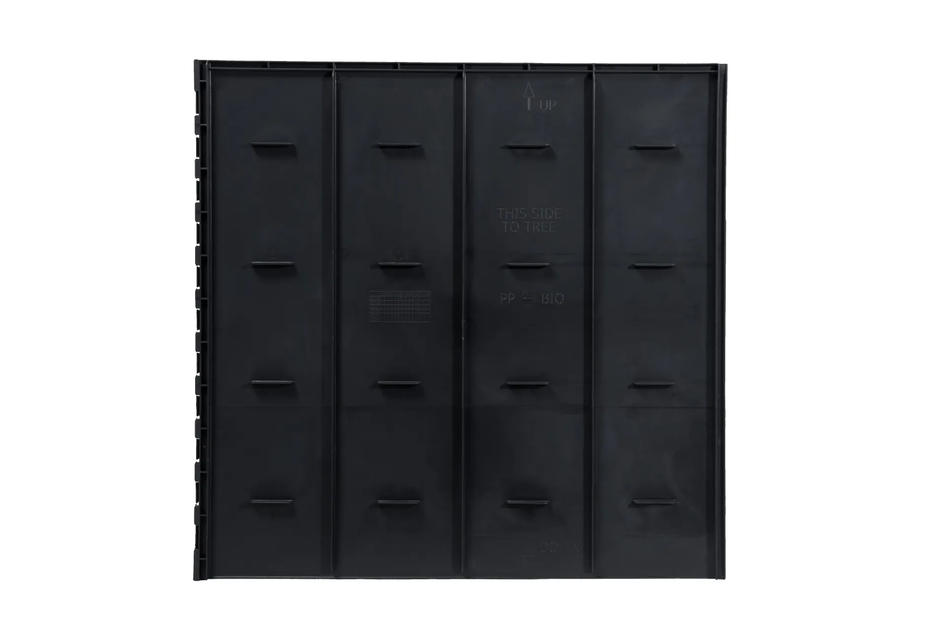 TRG WORTELGELEIDING ZWART SCHUIFPANEEL - 45 CM X (48-96)CM