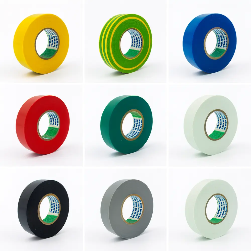 [10191920MIXED] PVC TAPE 19MM X 20M COLOR MIXED NITTO (10 stuks)