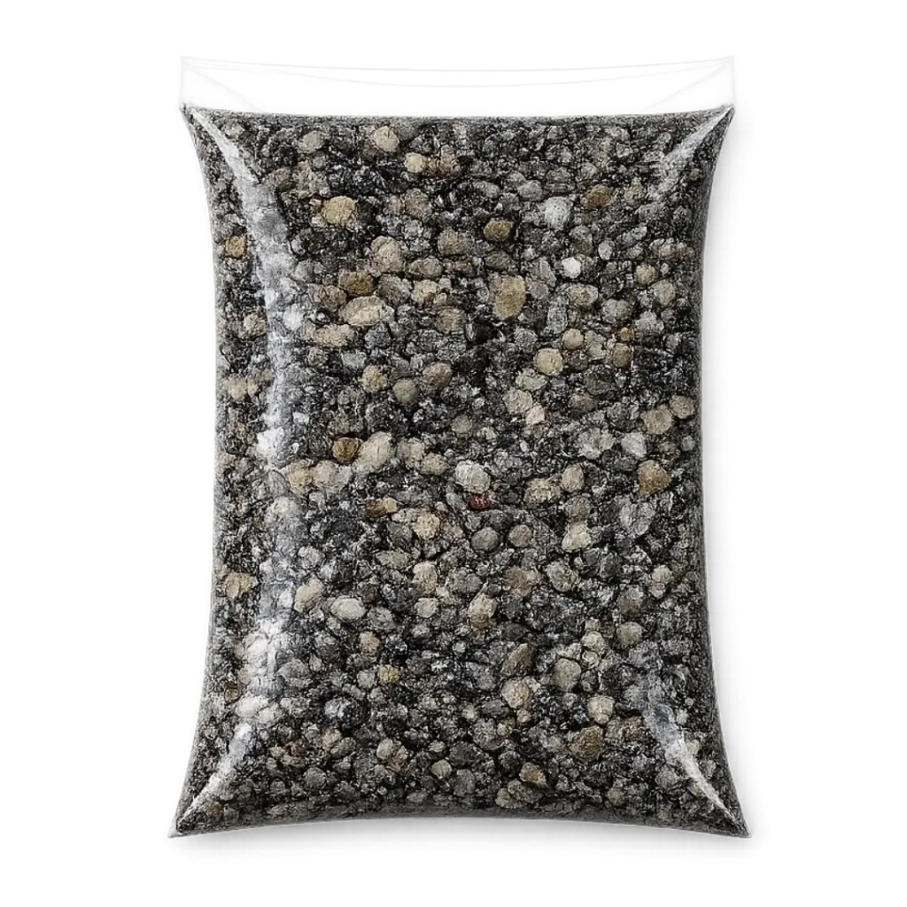 [RM911003] GEWASSEN SPLIT KASTEELGRIJS 4-8MM - 25 KG