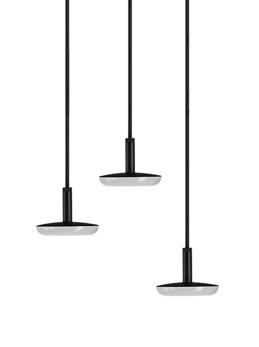 [IL99250000] IN-LITE SWAY PENDANT 100-230V TRIPLE BLACK