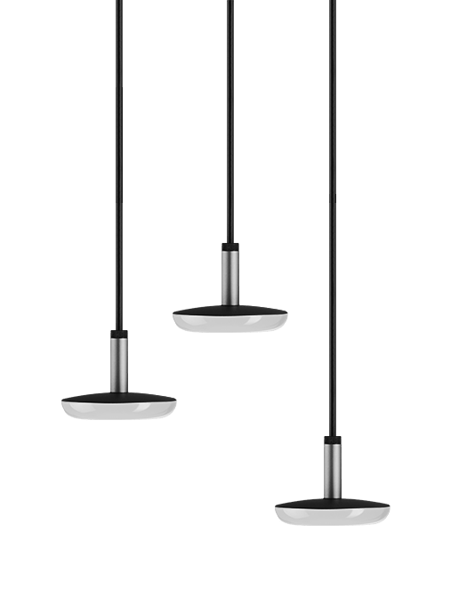 IN-LITE SWAY PENDANT 100-230V TRIPLE PEARL GREY